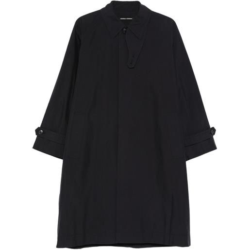 nicholson & nicholson trench con bottoni - blu