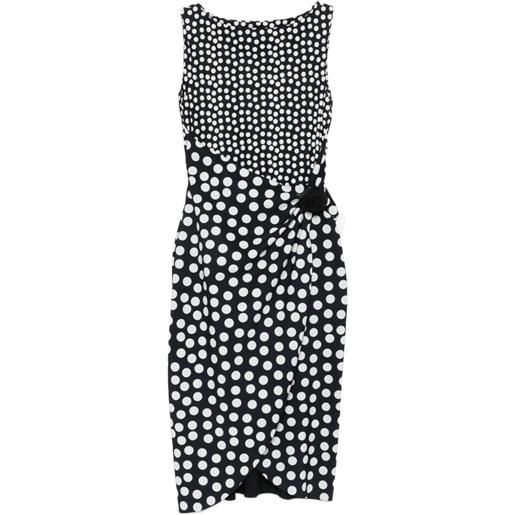 CHIARA BONI La Petite Robe abito midi a pois - nero