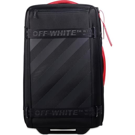 Off-White valigia a righe - nero
