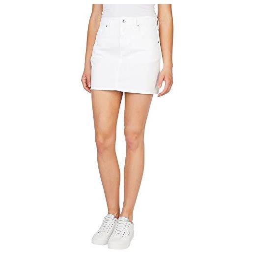Pepe Jeans rachel skirt, gonna donna, bianco (denim-tb1), m