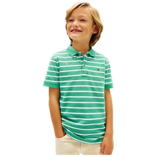 Tommy Hilfiger polo da ragazzo flag ss kb0kb09103 polo bianco (bianco), 2 anni