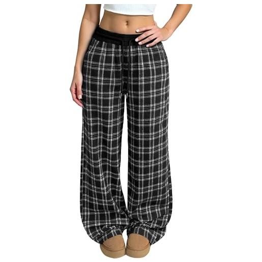 Pantaloni Larghi Con Tasche Pantaloni Estivi Donna Famulily | Cotone 100% | Vita Alta Con Coulisse | Gamba Larga Comoda Con Tasche | Taglie S-XXL Pantaloni Estivi Donna Zara