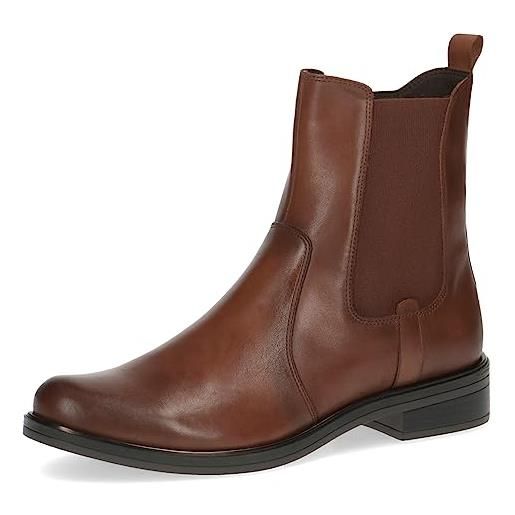 CAPRICE stivaletti chelsea da donna tacco basso eleganti, nero (black naplak), 40 eu