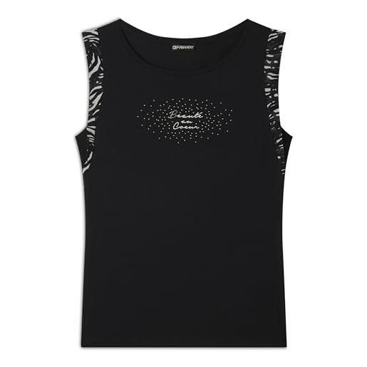 Tanmolo Canotta Donna Senza Maniche, Morbida E Traspirante, Con Ricamo Traforato, Girocollo, Taglie S-2XL, Per Estate E Spiaggia - 2