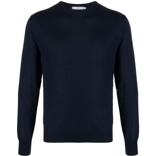 Canali felpa girocollo - blu