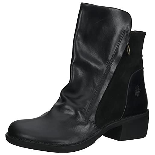 Fly London mane073fly, stivaletto donna, nero, 38 eu
