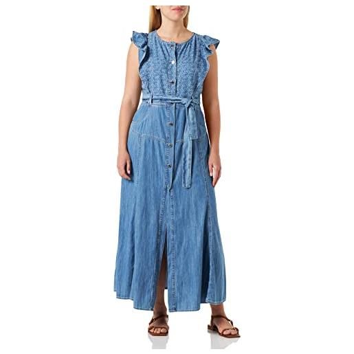 Pinko bocce abito denim leggero logo