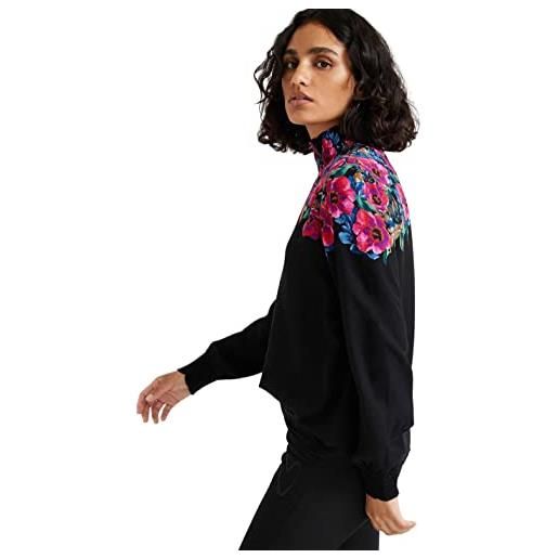 Desigual camicia da donna petunia blouse, nero, xs