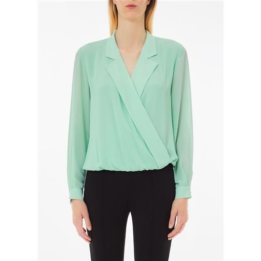LIUJO liu jo blusa in georgette, menta