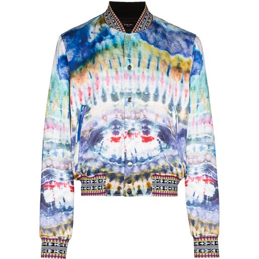 AMIRI bomber con fantasia tie dye - blu