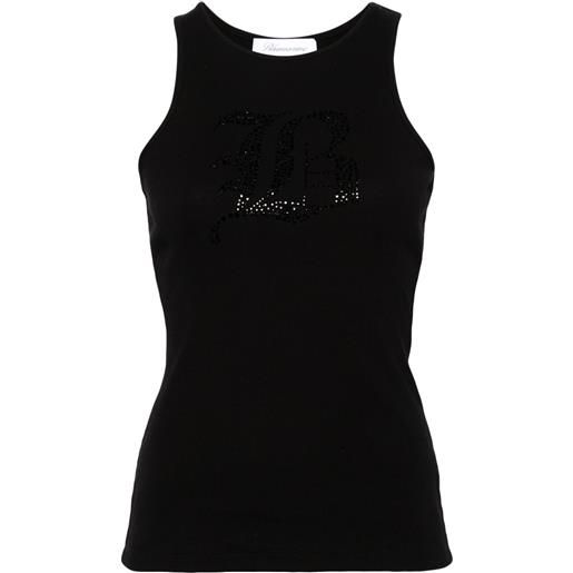 Blumarine canotta a coste - nero