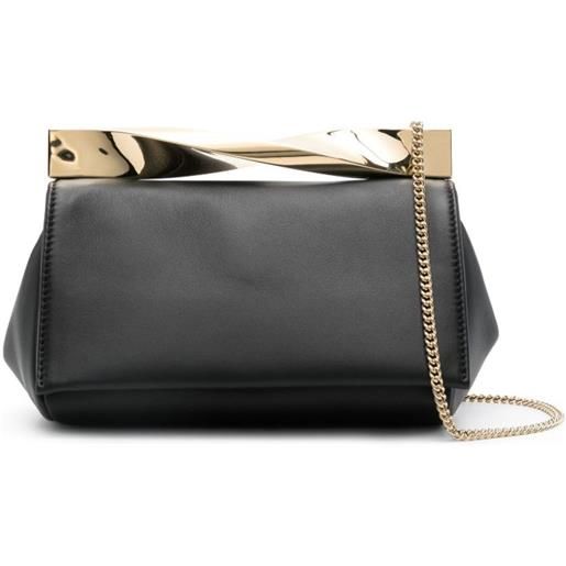 Aquazzura borsa a spalla twist mini - nero