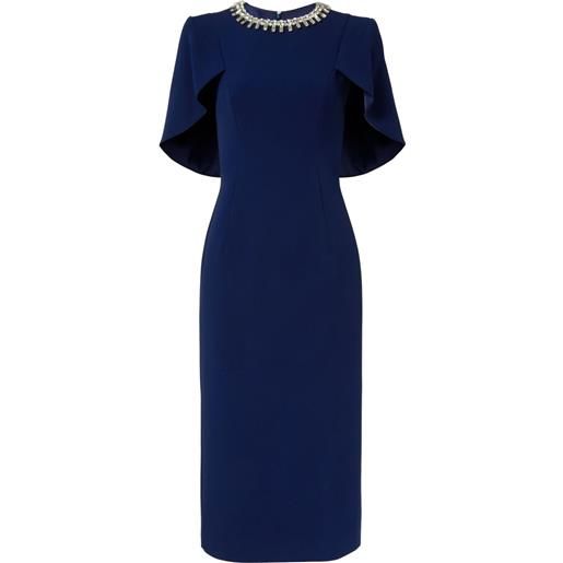 Jenny Packham abito thalia midi - blu