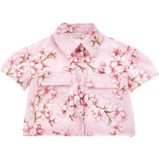Monnalisa camicia con stampa - rosa