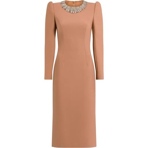 Jenny Packham abito midi cora con decorazione - toni neutri