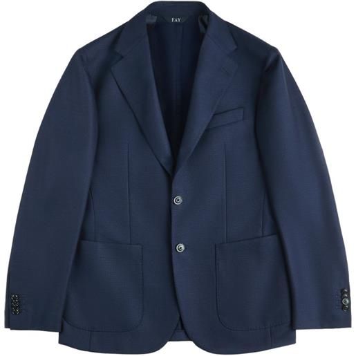 Fay blazer a due bottoni - blu