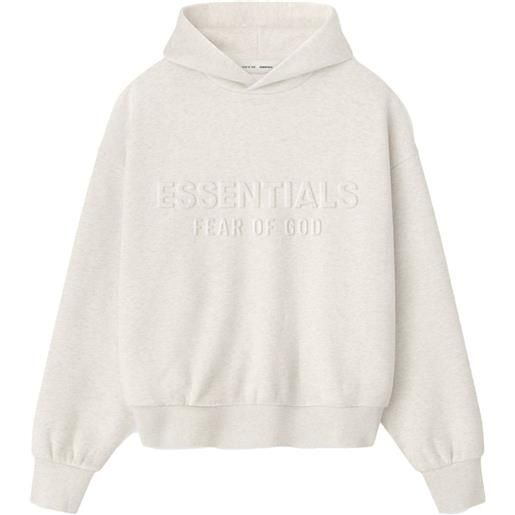 FEAR OF GOD ESSENTIALS felpa goffrata - toni neutri