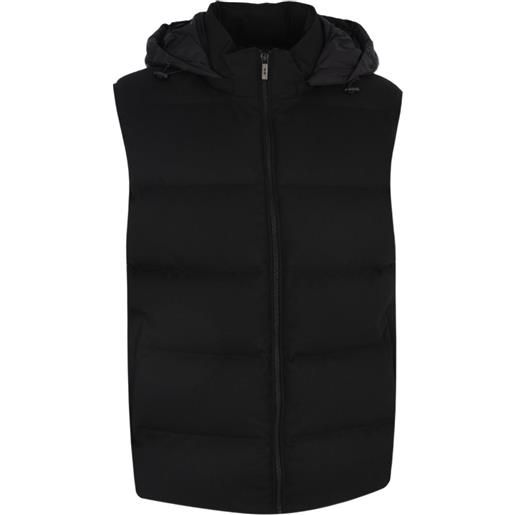 Corneliani gilet con cappuccio - nero