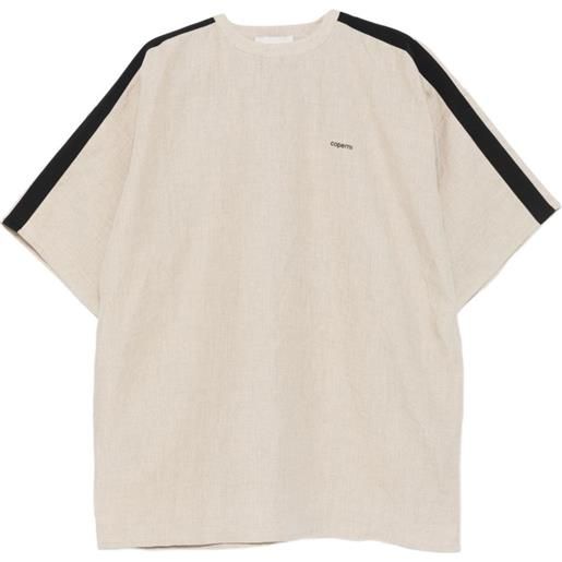 Coperni t-shirt zero waste a righe - toni neutri