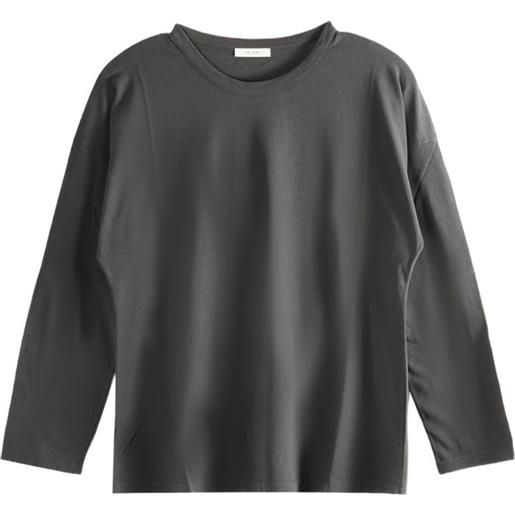 The Row t-shirt floris a maniche lunghe - marrone