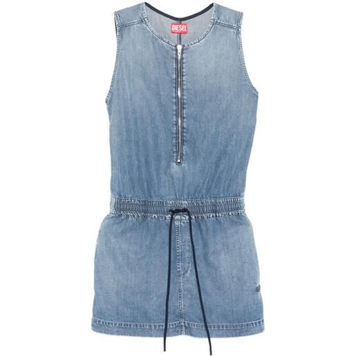 Diesel abito de-slam-s corto con coulisse - blu