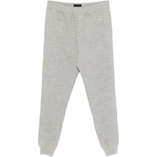 Prada pantaloni sportivi con ricamo - grigio