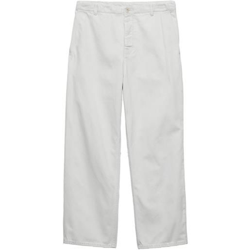 Prada jeans effetto schiarito con vestibilità regolare - blu