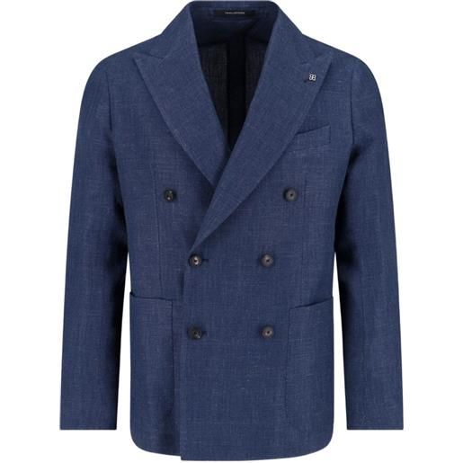 Tagliatore blazer doppiopetto - blu