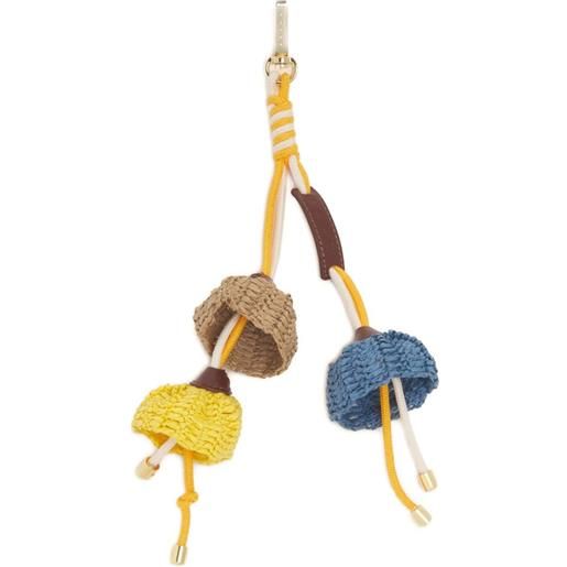 Marni portachiavi con pendente - giallo