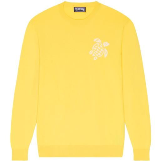 Vilebrequin maglione con effetto jacquard - giallo