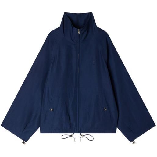 SANDRO giacca a collo alto con coulisse - blu
