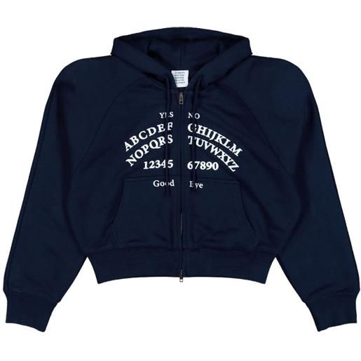 VETEMENTS felpa con stampa alfabeto - blu