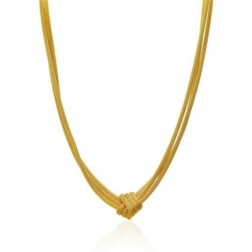 Collana Volpe Origami – Gioiello In Acciaio Inossidabile Dorato, Regalo In Sacchetto Organza, Per Donne E Ragazze