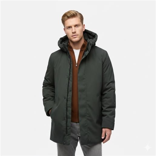 Geox parka lungo uomo geox art. M5620p t3136 mod. Spherica verde