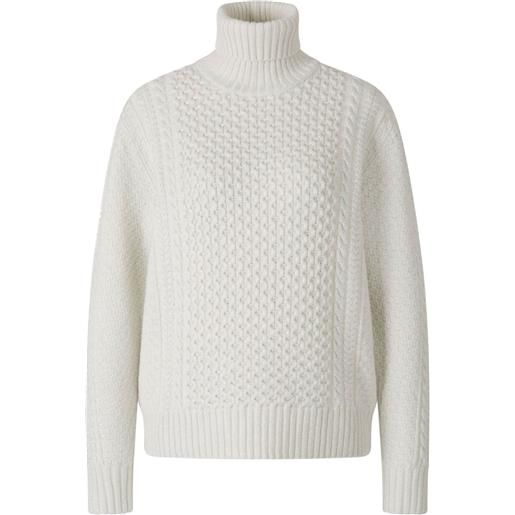 Fabiana Filippi maglione a maglia intrecciata - bianco