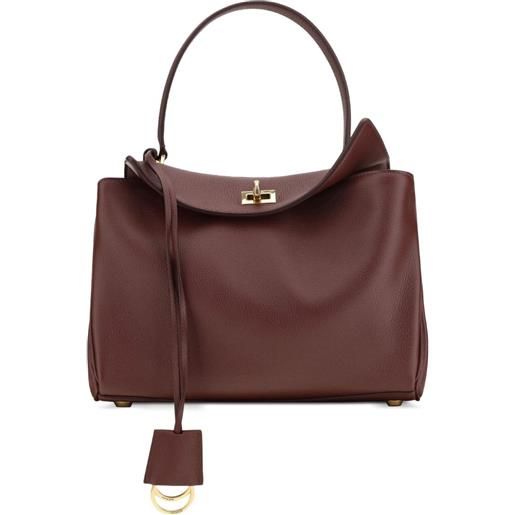 Balenciaga borsa a spalla rodeo piccola - marrone
