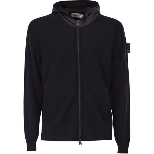 Premiata cardigan con applicazione - blu