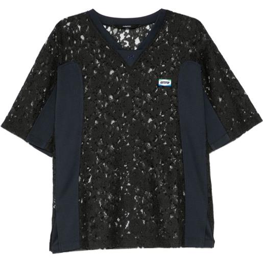 pushBUTTON t-shirt combi - nero