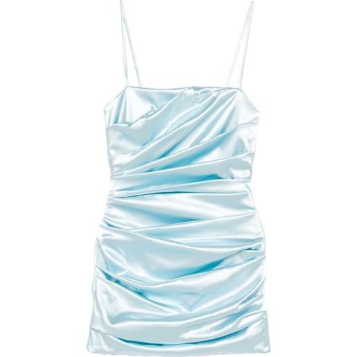 Dolce & Gabbana abito corto con arricciatura - blu