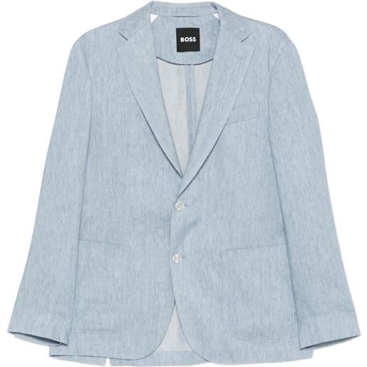 BOSS blazer con taschino - blu