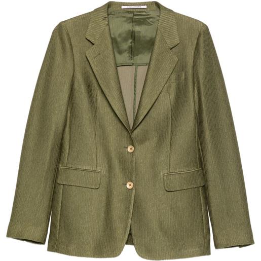 Tagliatore blazer con bottoni - verde