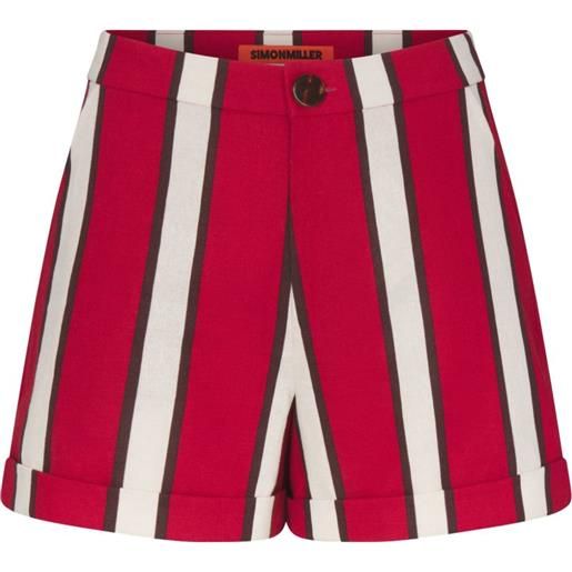 Simon Miller shorts a righe - rosso