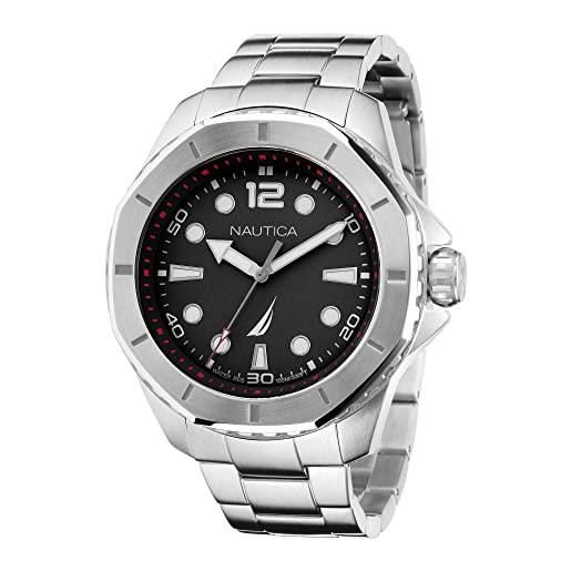Orologio Uomo NAUTICA NSR NAPNRS403 Silicone Giallo Nero Sub 100mt