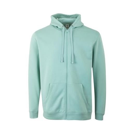Mukua sf270u - felpa unisex con cerniera e cappuccio, colore kelly green, taglia m, verde (kelly green), m