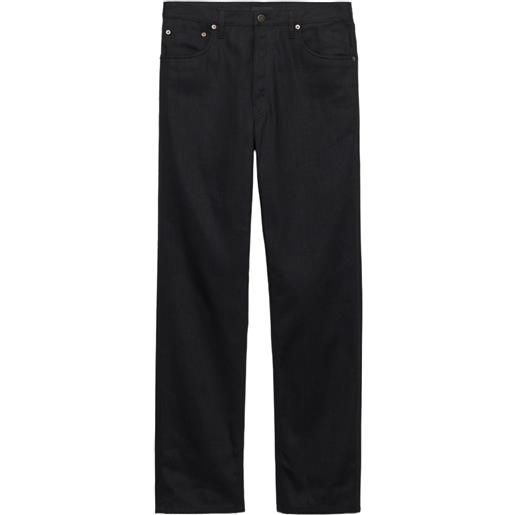 Prada jeans con design a cinque tasche - nero