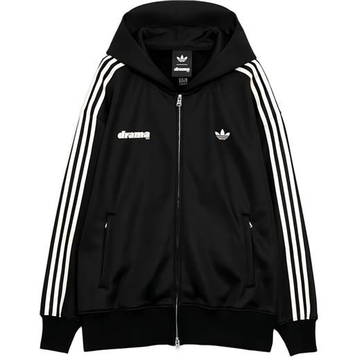 adidas felpa con cappuccio - nero