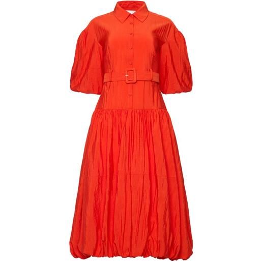 Cinq A Sept abito midi daliah con cintura - rosso