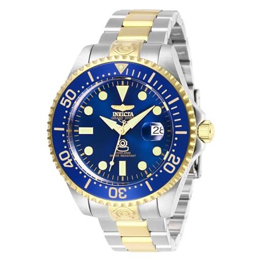 Invicta Grand Diver Orologio Uomo Automatico – Cassa 47 Mm In Acciaio, Quadrante Blu, Impermeabile 30 Bar, Garanzia 2 Anni