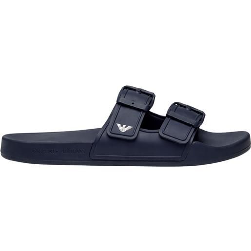 Emporio armani?Sandali slide doppia fascia con fibbie