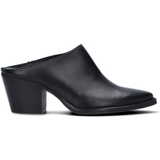 PHIL MELVIS sabot donna nero in pelle